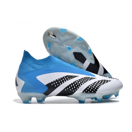 Korki adidas Predator Accuracy+ FG Biały Niebieski Czarny