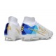 Korki Nike Zoom Mercurial Superfly IX Elite FG Biały Niebieski Złoty