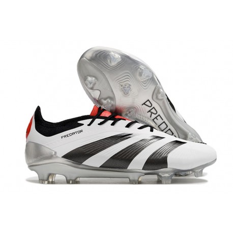 adidas Predator 24 Elite FG Biały Czarny Czerwony