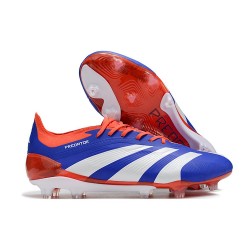 adidas Predator 24 Elite FG Niebieski Biały Czerwony