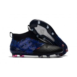 Korki Piłkarskie Adidas ACE 17+ PureControl FG - Meskie Błękitny Czarny Smok