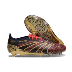 adidas Predator 24 Elite FG Czerwony Złoto Czarny