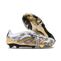adidas Predator Fold-over Tongue Elite FG Złoto Biały Szary