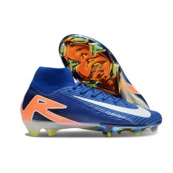 Buty piłkarskie Nike Mercurial Superfly X Elite FG Niebieski Biały Pomarańczowy