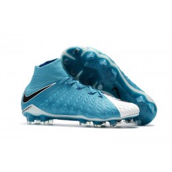 Tanie Buty piłkarskie Nike Hypervenom Phantom 3 DF FG Bialy Czarny Niebieski