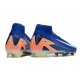 Buty piłkarskie Nike Mercurial Superfly X Elite FG Niebieski Biały Pomarańczowy