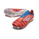 Korki Piłkarskie adidas F50+ FG Czerwony Biały Niebieski