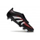 Adidas Predator Foldover Tongue Elite FG Czarny Wilczy Czerwony