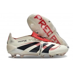Adidas Predator Foldover Tongue Elite FG Beżowy Czarny Czerwony