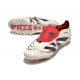 Adidas Predator Foldover Tongue Elite FG Beżowy Czarny Czerwony
