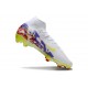 Buty piłkarskie Nike Mercurial Superfly X Elite FG Biały Zawistny Fioletowy