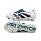 Adidas Predator Foldover Tongue Elite FG Biały Czarny Niebieski
