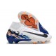 Buty piłkarskie Nike Mercurial Superfly X Elite FG Biały Czarny Niebieski 