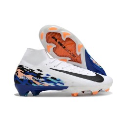 Buty piłkarskie Nike Mercurial Superfly X Elite FG Biały Czarny Niebieski