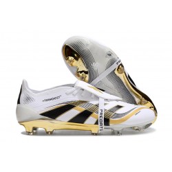 Adidas Predator Foldover Tongue Elite FG Biały Czarny Złoto
