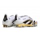 Adidas Predator Foldover Tongue Elite FG Biały Czarny Złoto