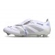 Adidas Predator Foldover Tongue Elite FG Biały Srebro Niebieski