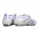 Adidas Predator Foldover Tongue Elite FG Biały Srebro Niebieski