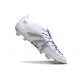 Adidas Predator Foldover Tongue Elite FG Biały Srebro Niebieski