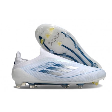 Adidas F50 Elite LL FG Buty Biały Niebieski