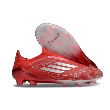 Adidas F50 Elite LL FG Buty Czerwony Srebro