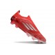 Adidas F50 Elite LL FG Buty Czerwony Srebro