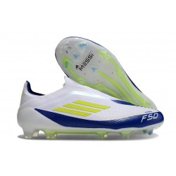 Adidas F50 Elite LL FG Buty Biały Niebieski Zawistny