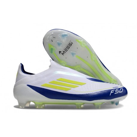 Adidas F50 Elite LL FG Buty Biały Niebieski Zawistny