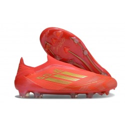 Adidas F50 Elite LL FG Buty Czerwony Złoto