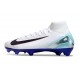 Buty piłkarskie Nike Mercurial Superfly X Elite FG Biały Niebieski Czarny