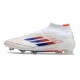Korki Pilkarskie Adidas F50 Elite Mid FG Biały Czerwony Niebieski