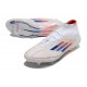 Korki Pilkarskie Adidas F50 Elite Mid FG Biały Czerwony Niebieski