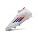 Korki Pilkarskie Adidas F50 Elite Mid FG Biały Czerwony Niebieski