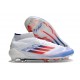 Korki Pilkarskie Adidas F50 Elite Mid FG Biały Czerwony Niebieski