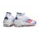 Korki Pilkarskie Adidas F50 Elite Mid FG Biały Czerwony Niebieski