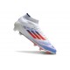 Korki Pilkarskie Adidas F50 Elite Mid FG Biały Czerwony Niebieski