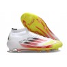 Korki Pilkarskie Adidas F50 Elite Mid FG Biały Czerwony Zawistny