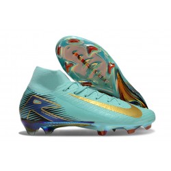 Korki Nike Mercurial Superfly 10 Elite FG Niebieski Złoty