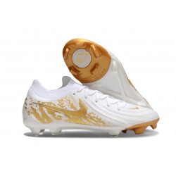 Nike Phantom Luna ii Elite L FG Biały Złoto