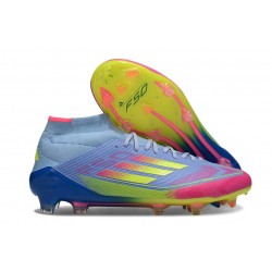 Korki Pilkarskie Adidas F50 Elite Mid FG Niebieski Zawistny Różowy
