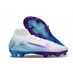 Korki Nike Mercurial Superfly 10 Elite FG Biały Niebieski Fioletowy