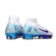 Korki Nike Mercurial Superfly 10 Elite FG Biały Niebieski Fioletowy