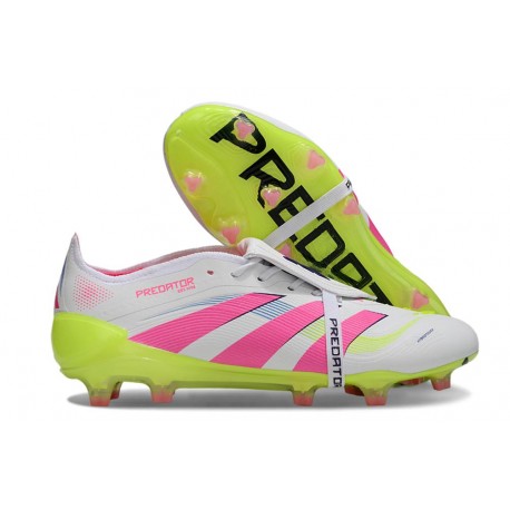 Adidas Predator Foldover Tongue Elite FG Biały Różowy Zawistny