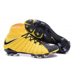Najnowsze Korki Piłkarskie Nike Hypervenom Phantom 3 DF FG Żółty Czarny