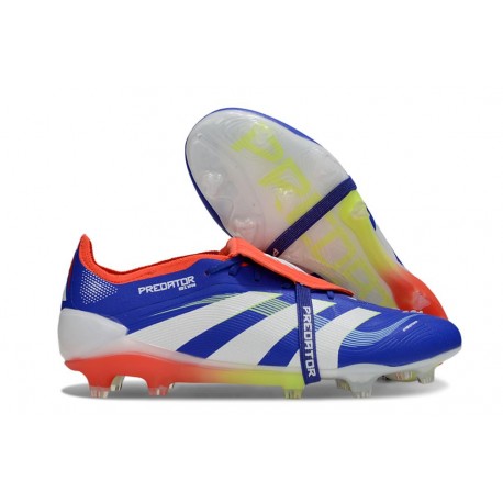 Adidas Predator Foldover Tongue Elite FG Niebieski Biały Czerwony