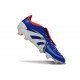 Adidas Predator Foldover Tongue Elite FG Niebieski Biały Czerwony