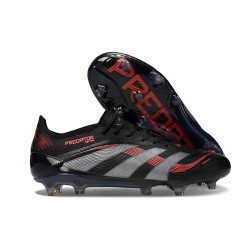Buty Piłkarskie adidas Predator Elite FG Czarny Czerwony Szary