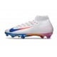 Buty Piłkarskie Nike Mercurial Superfly X Elite FG Biały Niebieski Czerwony