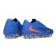 Buty Nike Phantom 6 Elite Niskie FG Niebieski Pomarańczowy