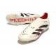 Buty adidas Predator Elite Laceless FG Beżowy Czarny Czerwony